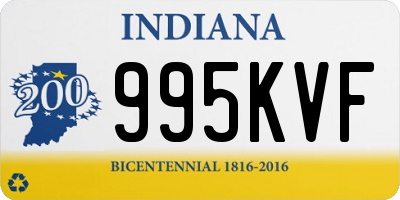 IN license plate 995KVF
