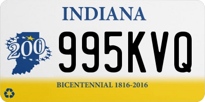 IN license plate 995KVQ
