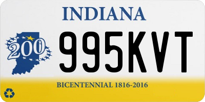 IN license plate 995KVT