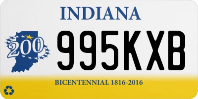 IN license plate 995KXB