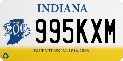 IN license plate 995KXM