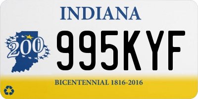 IN license plate 995KYF