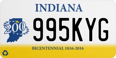 IN license plate 995KYG