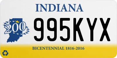 IN license plate 995KYX