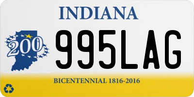 IN license plate 995LAG