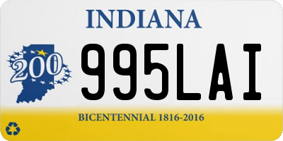 IN license plate 995LAI