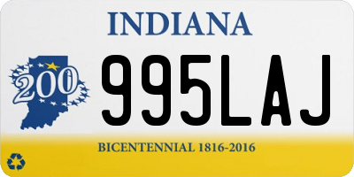 IN license plate 995LAJ