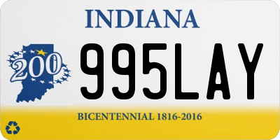 IN license plate 995LAY