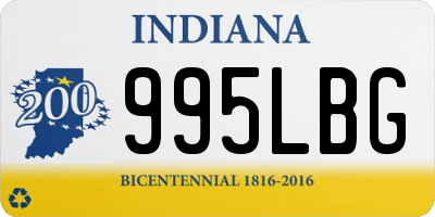 IN license plate 995LBG