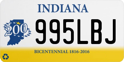 IN license plate 995LBJ