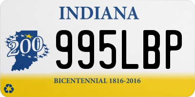 IN license plate 995LBP