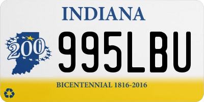 IN license plate 995LBU