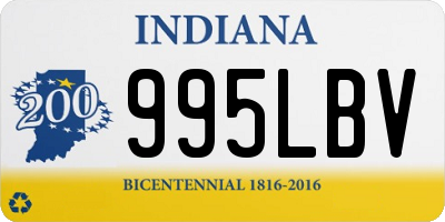 IN license plate 995LBV