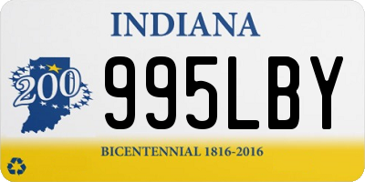 IN license plate 995LBY