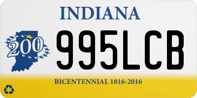 IN license plate 995LCB