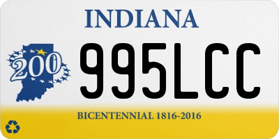 IN license plate 995LCC