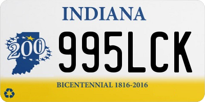 IN license plate 995LCK