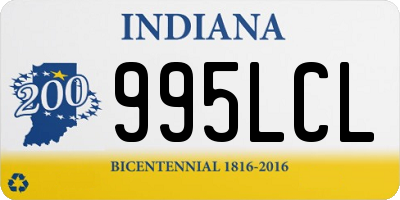 IN license plate 995LCL