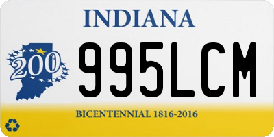 IN license plate 995LCM