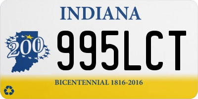 IN license plate 995LCT