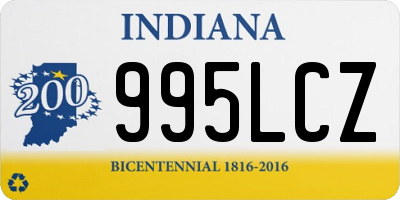 IN license plate 995LCZ