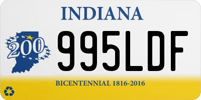 IN license plate 995LDF