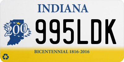 IN license plate 995LDK