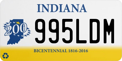 IN license plate 995LDM