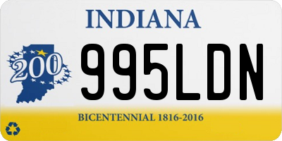 IN license plate 995LDN