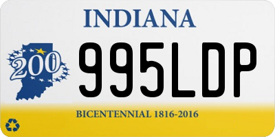 IN license plate 995LDP