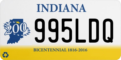 IN license plate 995LDQ