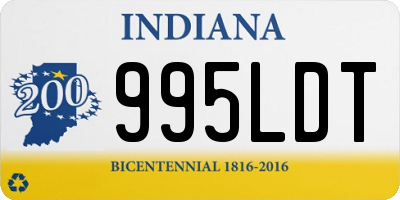 IN license plate 995LDT