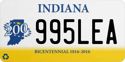 IN license plate 995LEA