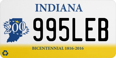 IN license plate 995LEB