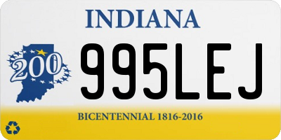 IN license plate 995LEJ