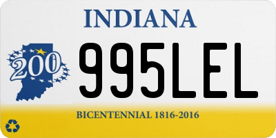 IN license plate 995LEL