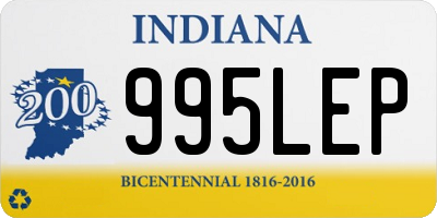 IN license plate 995LEP