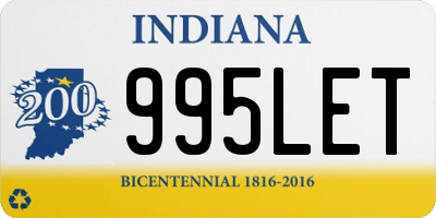 IN license plate 995LET