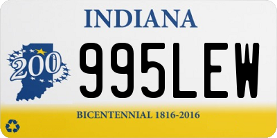 IN license plate 995LEW