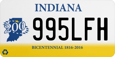 IN license plate 995LFH