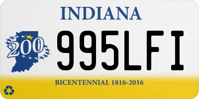 IN license plate 995LFI