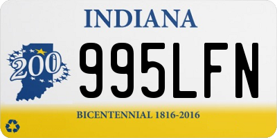 IN license plate 995LFN