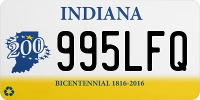 IN license plate 995LFQ