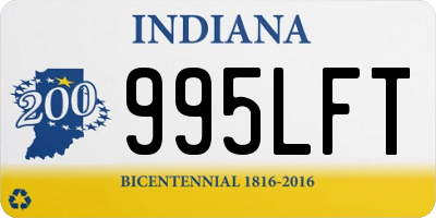 IN license plate 995LFT