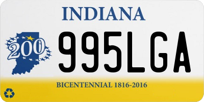 IN license plate 995LGA