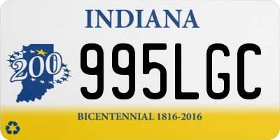 IN license plate 995LGC