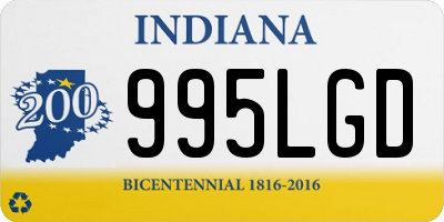 IN license plate 995LGD