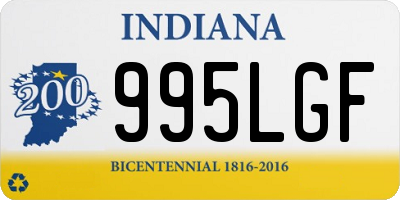 IN license plate 995LGF