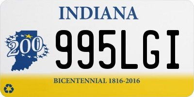 IN license plate 995LGI