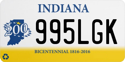 IN license plate 995LGK